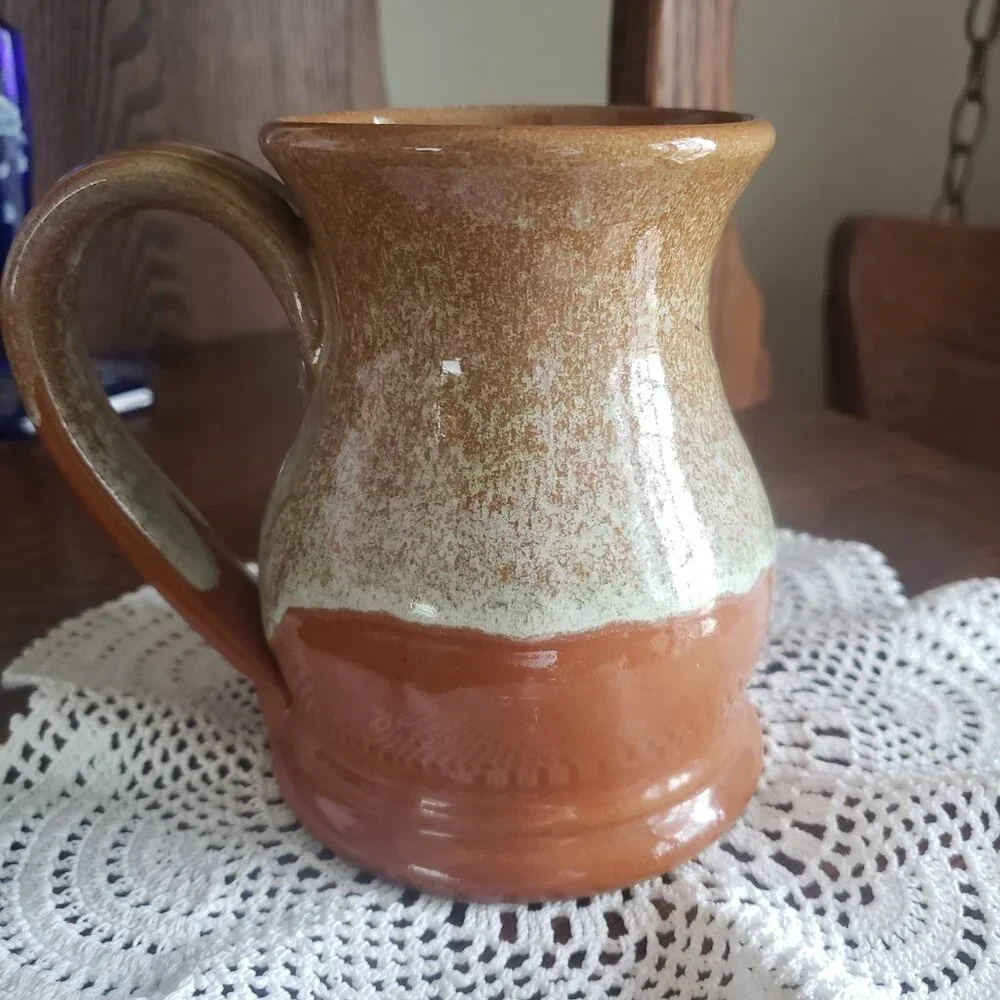 Handmade tan renaissance thrown
